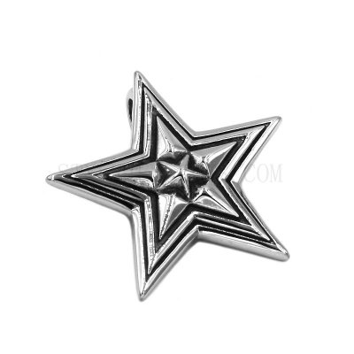 Pentagram Pendant Stainless Steel Jewelry Star Shape Pendant Biker Pendant SWP0471