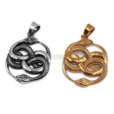 Animal Jewelry Pendant Silver Snake Gold Snake Pendant Stainless Steel Fashion Pendant SWP0622