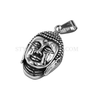 Fashion Jewelry Stainless Steel Vintage Stainless Steel Buddha Pendant Necklace SWP0517