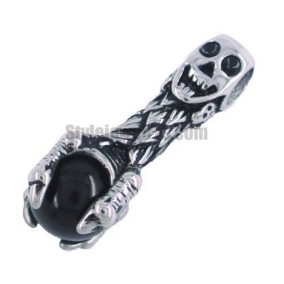 Stainless steel jewelry pendant skull hand hold the bead pendant SWP0032