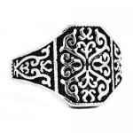 Stainless Steel Mens Ring, Classic Gothic SWR0381