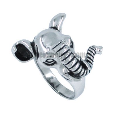 Stainless steel jewelry ring Animal elephant ring SWR0047