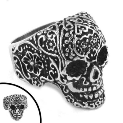 Stainless Steel Ring Gothic Skull Ring men Ring SWR0228