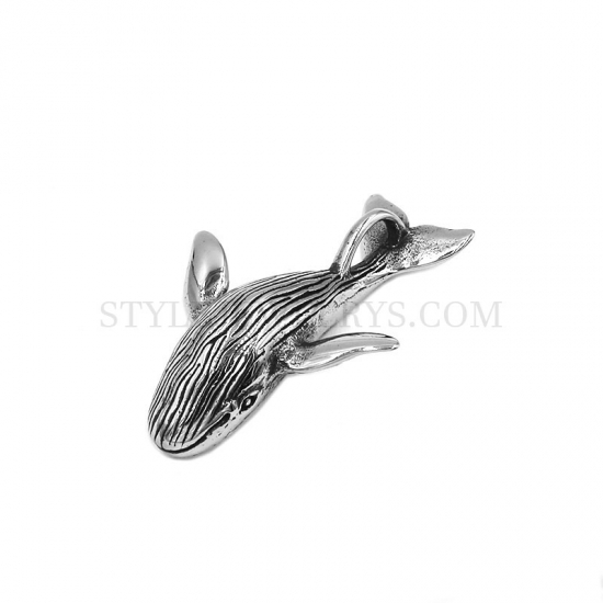 Fish Pendant Stainless Steel Jewelry Animal Jewelry Pendant SWP0577 - Click Image to Close