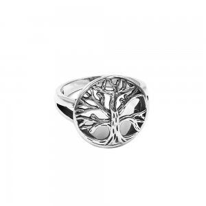 Fashion S925 Sterling Silver Tree of Life Ring Silver Claddagh Celtic Knot Biker Ring For Men Women SWR0952