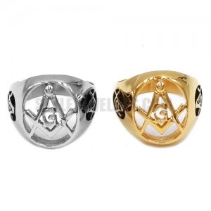 Masonic Biker Ring Stainless Steel Jewelry Fashion Freemasonry Masonic Ring SWR0576