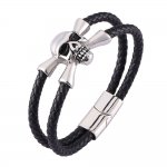Vintage Gothic Skull Jewelry Bangle Stainless Steel Jewelry Bangle Biker Men Bangle Bracelet SJB0387