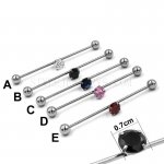 Scaffold Barbells Charm Surgical Stainless Steel Industrial Barbell Piercing Body Jewelry SJE370174