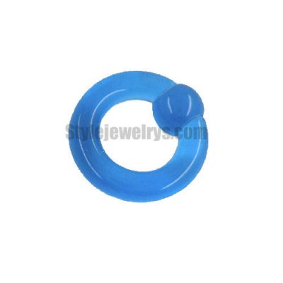 Body jewelry Nose Rings Light blue circle nose stud SYB330005s