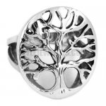 Stainless Steel The Tree Of Life Ring SWR0418