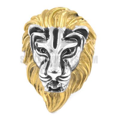 Stainless Steel Lion Head Ring SWR0285