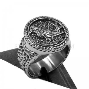 Bird Ring Stainless Steel Jewelry Animal Ring Biker Ring Wholesale SWR0907