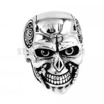 Gothic Stainless Steel Jewelry Skull Ring Mens Ring SWR0642