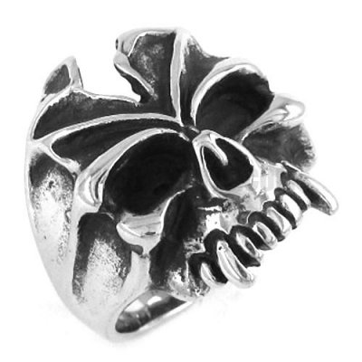 Stainless Steel Ring, Gothic Skull Ring men Ring SWR0222