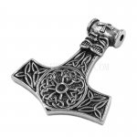 Celtic Knot Thor Skull Pendant Cross Skull Pendant Stainless Steel Jewelry Thor Pendant Biker Pendant Wholesale SWP0470