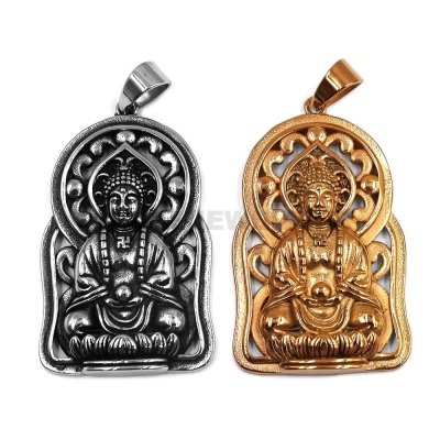 Lotus Of The Buddha Necklace Pendant Stainless Steel Jewelry Pendant SWP0628
