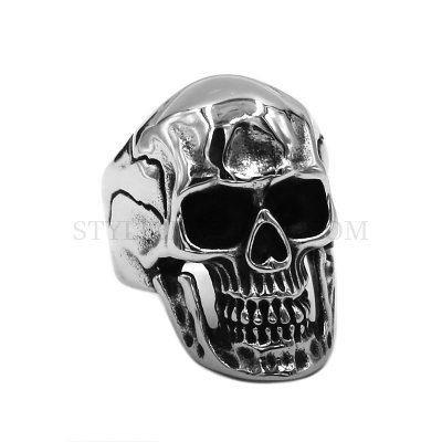 Gothic Skull Men Ring Stainless Steel Fashion Skull Ring Biker Ring Skull Jewelry SWR0968