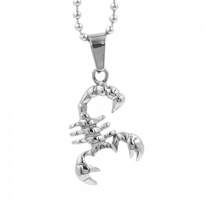 Fashion Little Scorpion Pendant Stainless Steel Jewelry Animal Scorpion Biker Pendant For Women Girl Kid as Gift SWP0650