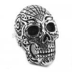 Gothic Stainless Steel Skull Ring SWR0290