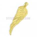 Stainless steel jewelry pendant gold single wing pendant SWP0151