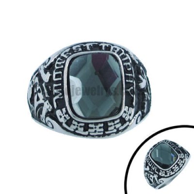 Stainless steel jewelry ring stone ring SWR0053