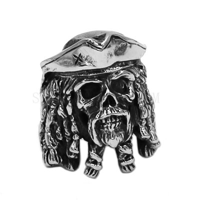 Original Nordic Viking Punk Skull Ring Stainless Steel Jewelry Biker Men Ring SWR0810