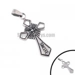 Stainless steel jewelry pendant carved word sincere pendant SWP0096