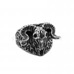 Norse Viking Ancient Dish Sheep Head Ring Stainless Steel Jewelry Animal Jewelry Ring SWR0973