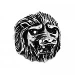 Gothic Lion Head Ring Stainless Steel Silver Fashion Ring SWR0591