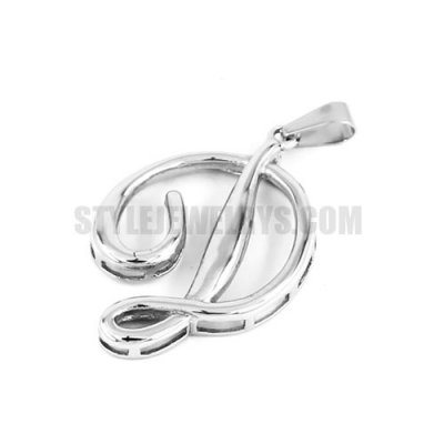 Stainless Steel Carved Word Pendant SWP0371