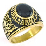 Stainless steel ring, eagle carved word ring SWR0142