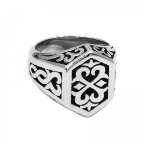 Fashion Norse Viking Ring Stainless Steel Jewelry Charm Tribe Celtic Knot Flower Biker Ring For Men Women SWR0989