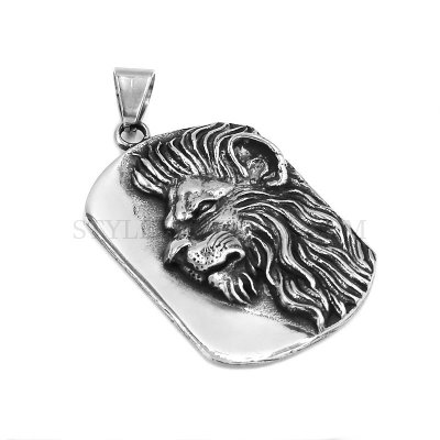 The Lion Head Pendant Stainless Steel Animal Jewelry Pendant SWP0541