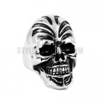 Vintage Stainless Steel Jewelry Skull Ring SWR0483