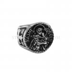Stainless Steel Jewelry Carved Word Ring Cross Jewery Ring Fashion Jewelry Ring SWR0975
