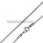 Stainless steel jewelry Chain 50cm length snake link chain w/lobster thickness 1.5mm ch360211