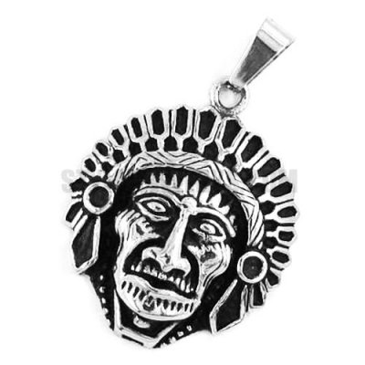 Stainless Steel Jewelry Pendant Indian Tribal Chief Medallion Pendant SWP0336