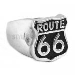 Stainless Steel Route 66 Ring Mother Road USA Highway Ring SWR0277