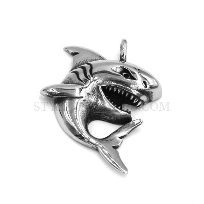 Shark Pendant Stainless Steel Jewelry Pendant Animal Jewelry SWP0542