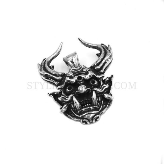 Animal Skull Pendant Stainless Steel Jewelry Pendant Men Pendant SWP0560 - Click Image to Close