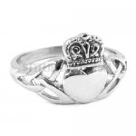 Stainless steel jewelry ring Celtic Infinity Love Heart Princess Crown Claddagh Friendship Ring, Women Ring SWR0310