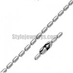 Stainless steel jewelry Chain 50cm - 55cm length cylinder link chain thickness 3mm ch360209