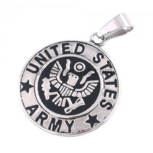 Stainless steel jewelry pendant carved word United States ARMY pendant SWP0101