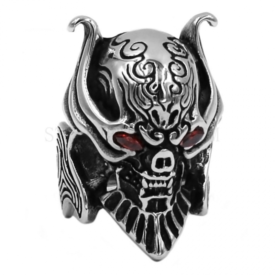 Vintage Gothic Skull Ring Casted Skull Ring Stainless Steel Jewelry Biker Skull Ring Men Ring SWR0824 - Click Image to Close