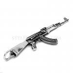 Assault Rifle Pendant Stainless Steel Jewelry Gun Pendant SWP0487