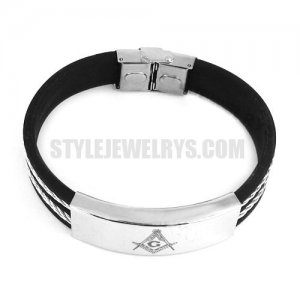 Stainless steel jewelry bracelet masonic bracelet SJB0133