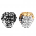 Donald Trump Ring Stainless Steel Jewelry Ring Men Ring Silver Gold Wholesale SWR0869