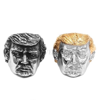 Donald Trump Ring Stainless Steel Jewelry Ring Men Ring Silver Gold Wholesale SWR0869