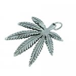 Stainless steel jewelry pendant marijuana leaf pendant SWP0042