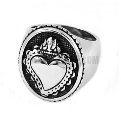 Stainless Steel Infinity Love Heart Ring SWR0567
